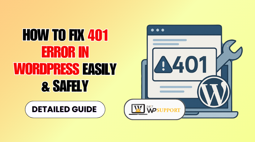 24x7wpsupport's tweet card. Learn how to fix 401 error in WordPress with easy steps. Solve login, plugin, or server issues causing unauthorized access and restore your site.