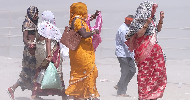 DeccanHerald's tweet card. A climate strategy that ignores the body — and the rights attached to it — cannot protect those who are most exposed.