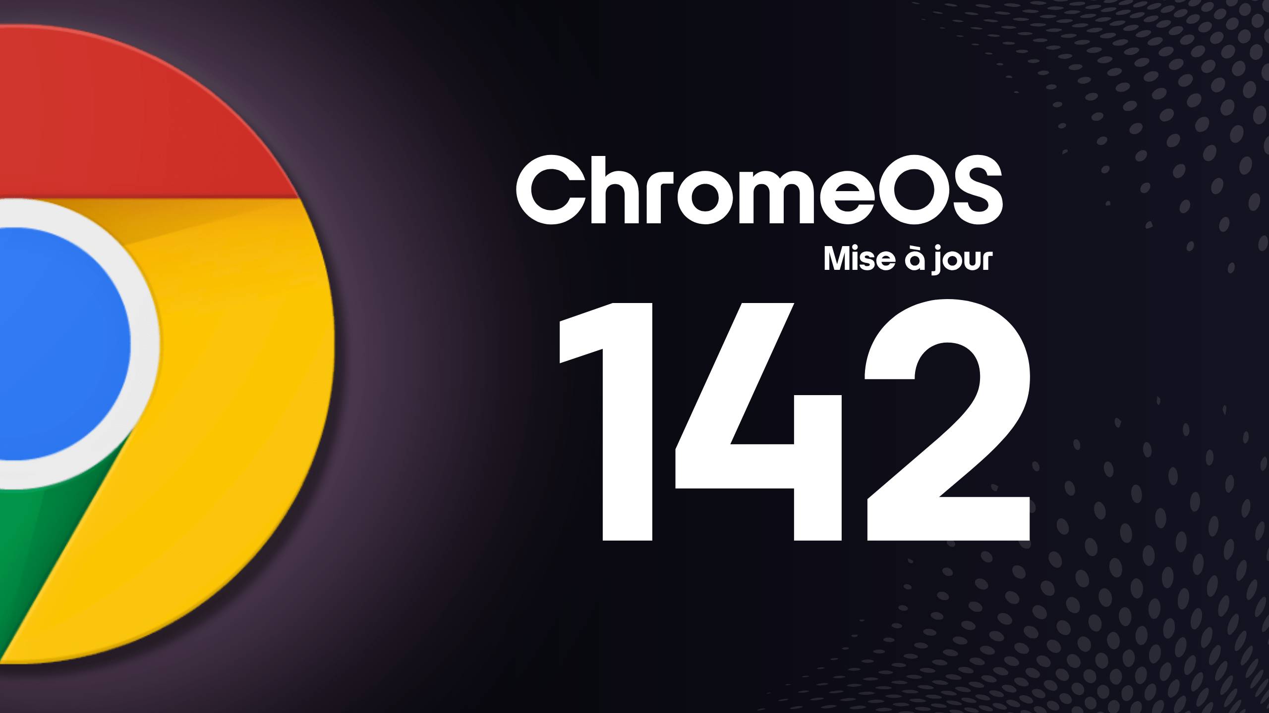 NicoChromebook's tweet card. ChromeOS 142 est là, mais où sont les nouveautés ? Découvrez les changements majeurs de sécurité (IA, réseau) et le bug d'impression à connaître.