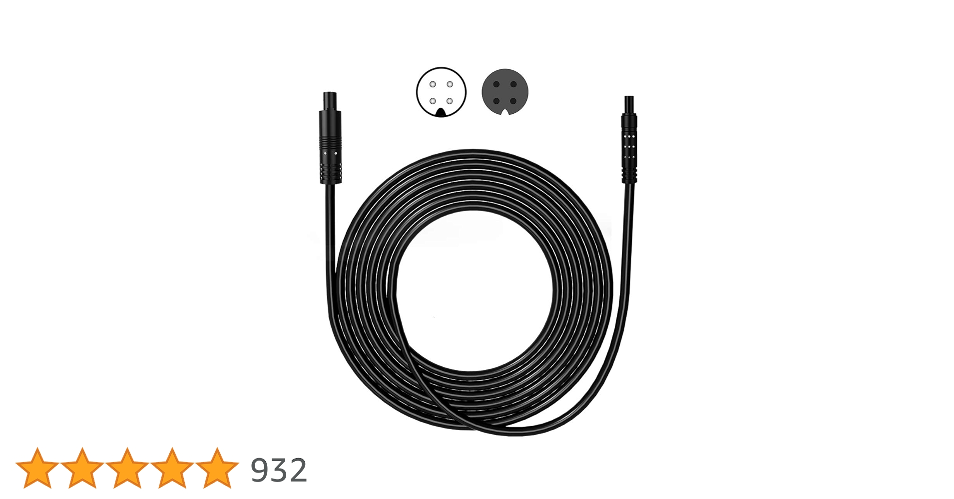 AllDealsInd's tweet card. Dash Cam Rear View Backup Camera Reverse Car Recorder Cable Extension Cord (4-pin 16.5ft)