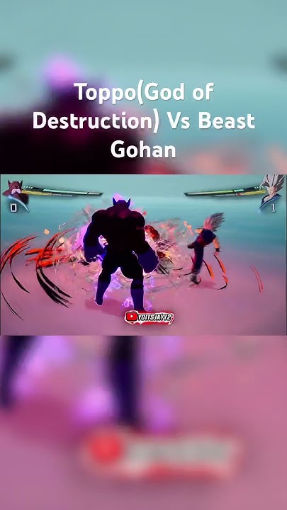 _YoitsJayy's tweet card. Toppo(God of Destruction) Vs Beast Gohan(Sparking Zero) #shorts...