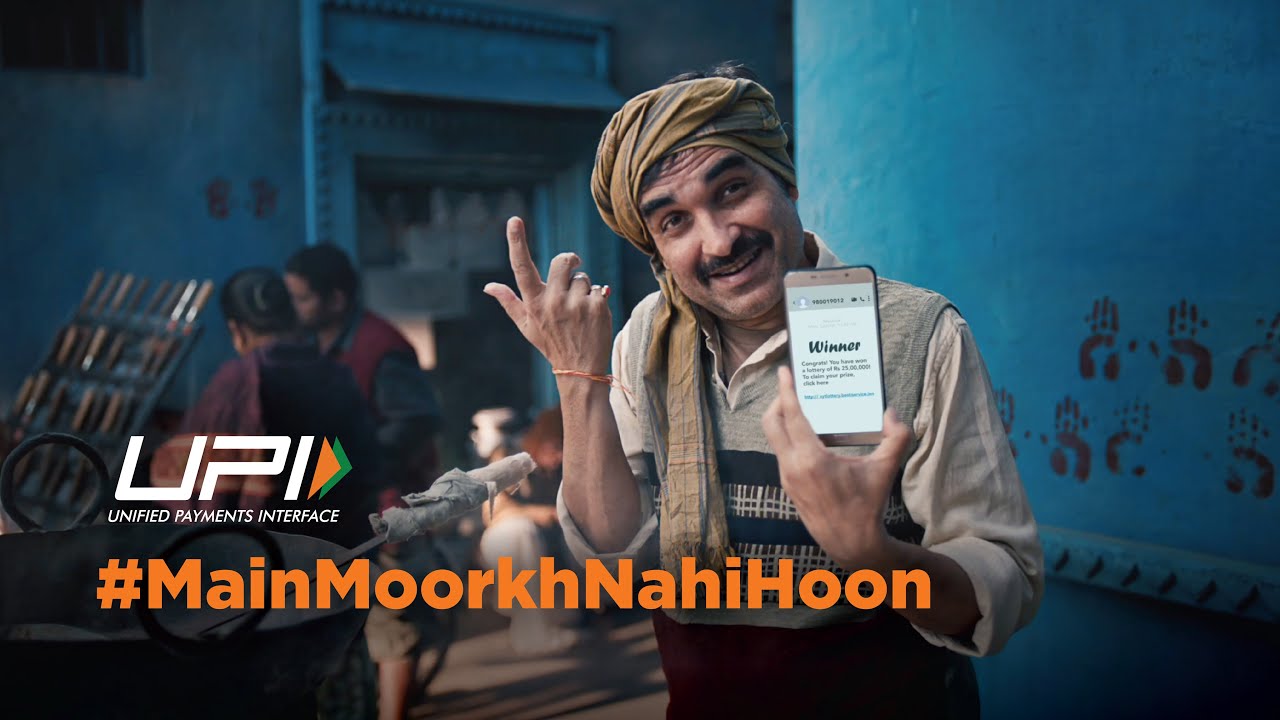 kryptonair's tweet card. मूंगफलीवाला | फर्जी लॉटरी लिंक | UPI सुरक्षा जागरुकता