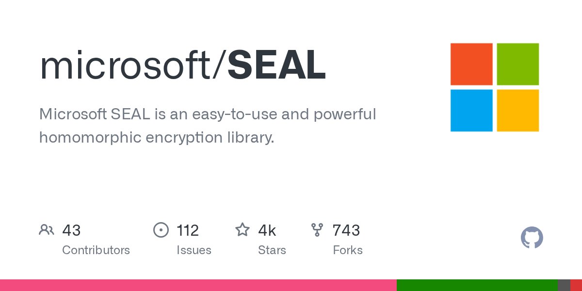 sweis's tweet card. Microsoft SEAL is an easy-to-use and powerful homomorphic encryption library. - microsoft/SEAL