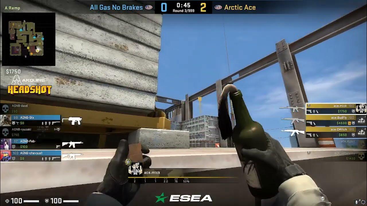 chilly_choo's tweet card. ESEA Advanced Season 42 Match 1 Arctic Ace vs All Gas No Brakes