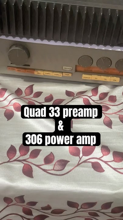 Techytaffy's tweet card. Quad 33 preamp & quad 306 power amp #music #oldies #vintage #stereo...