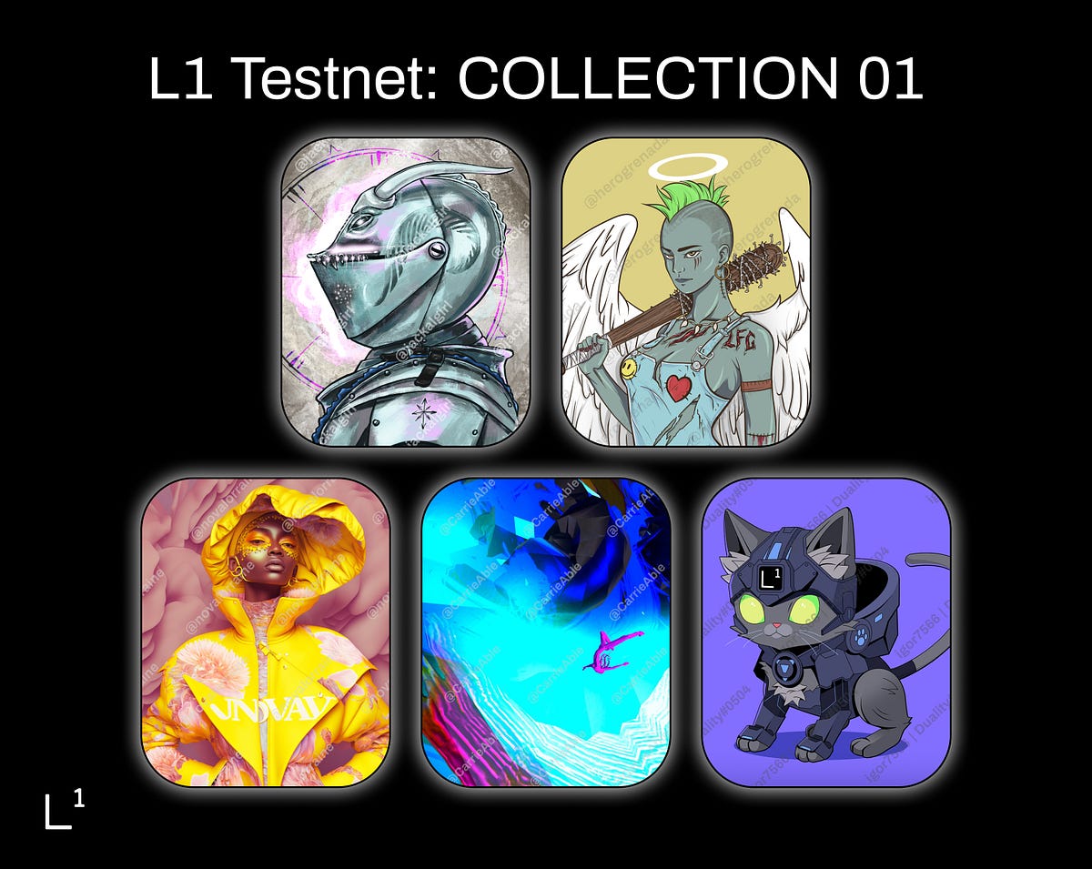 Lamina1official's tweet card. Introducing the first 5 Open Metaverse Creators who will be featured in this week’s upcoming launch of the Lamina1 NFT Playground.