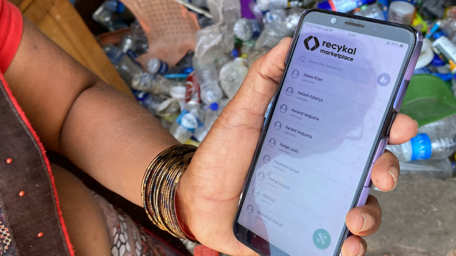 CirculateCap's tweet card. Recykal helps process recycling waste, using Google AI to detect valuable materials