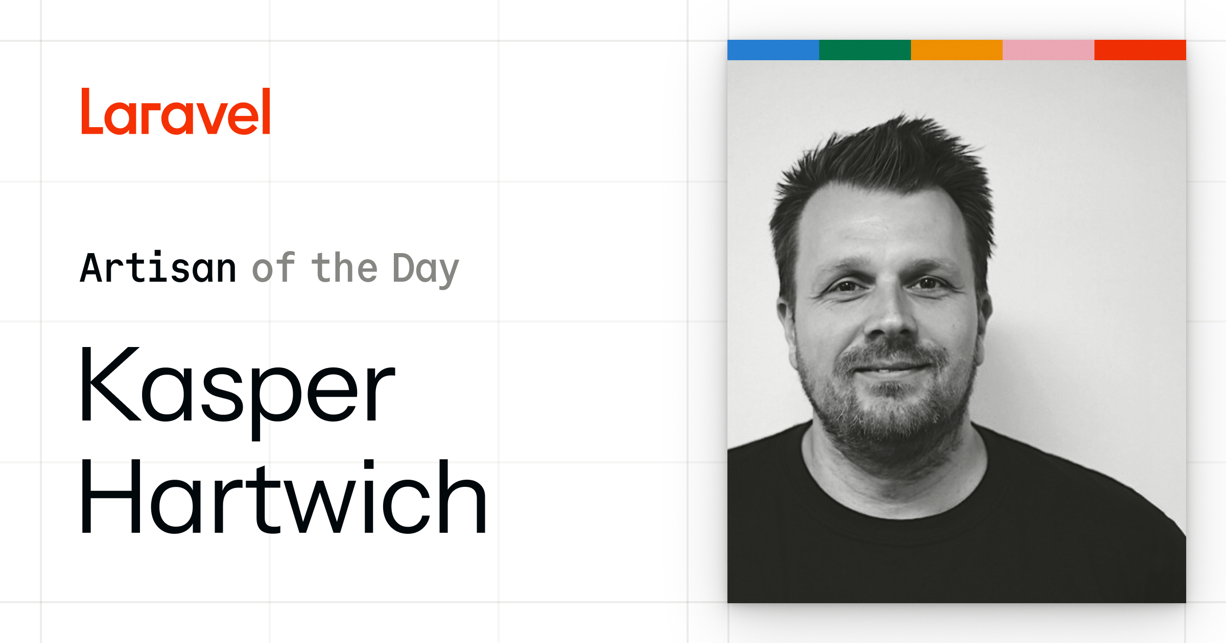 LaravelCert's tweet card. Kasper Hartwich shares his journey from PHP3 days to organizing Laravel Live Denmark, and why bold ideas and community matter for Laravel’s future.