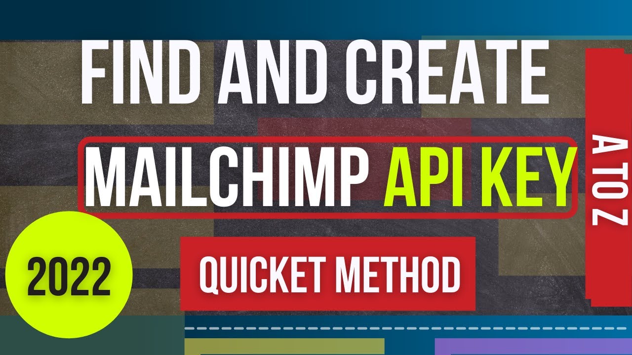 rbnwebsolutions's tweet card. How to Find and Create Mailchimp API Key in 2022 | Mailchimp API...
