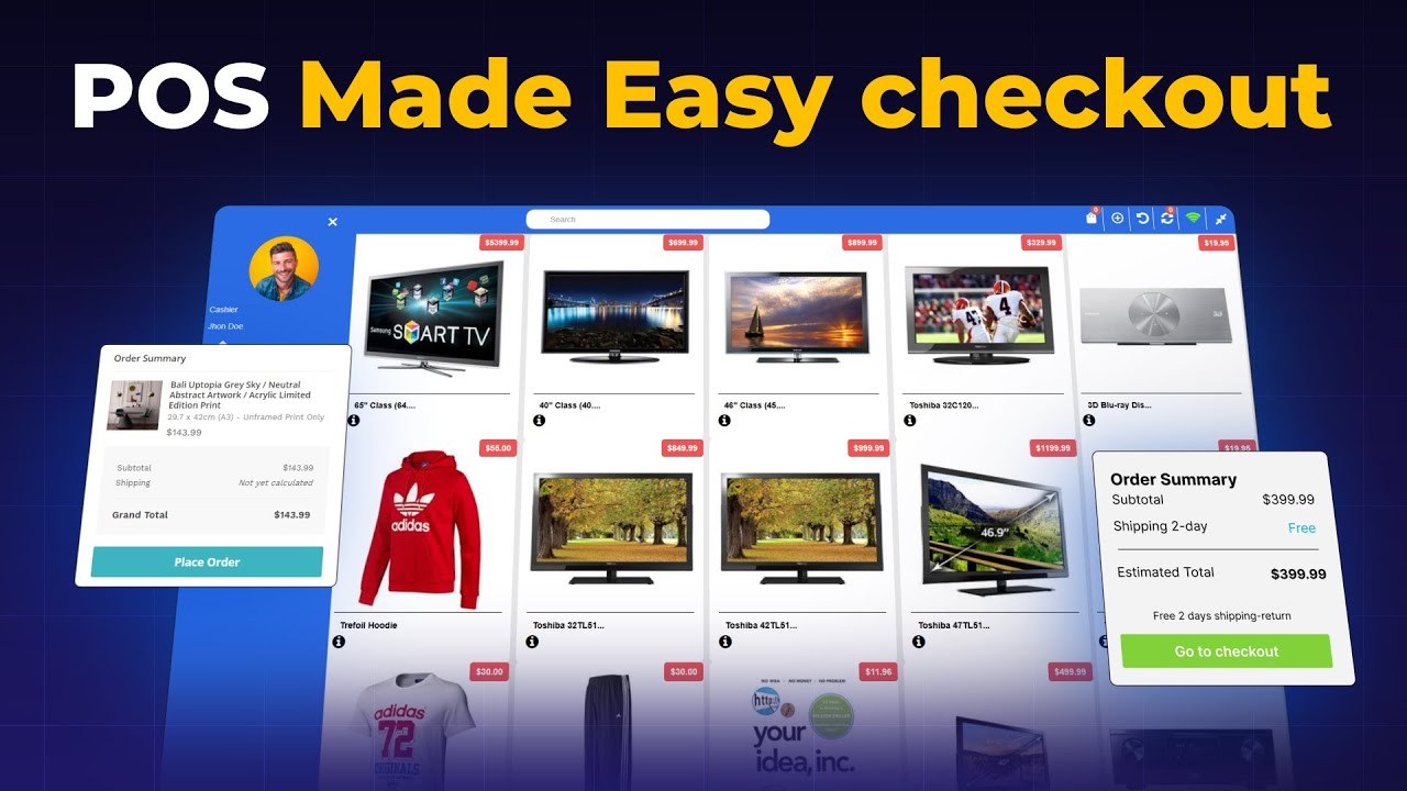 webkul's tweet card. CS-Cart POS Customer Screen – Display Orders, Discounts & Vouchers to...