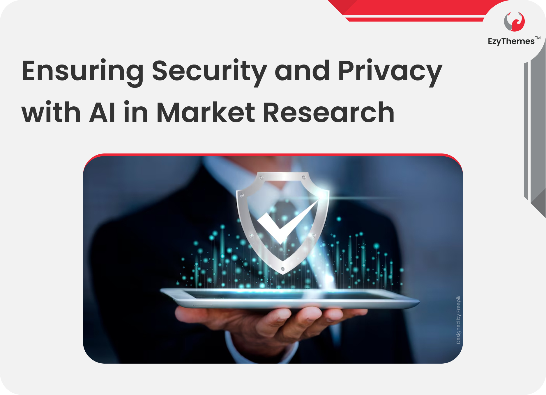 EZYThemes's tweet card. Discover how to maintain security and privacy while leveraging AI in market research. Protect sensitive data and ensure compliance with regulations.