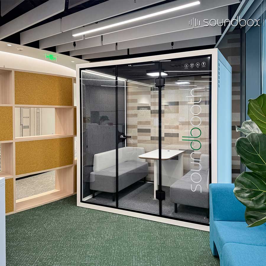 ispace_boothlab's tweet card. Open offices have sparked a revolution in workspace design, where modular soundproof work pods emerge as the vanguard of a new era.