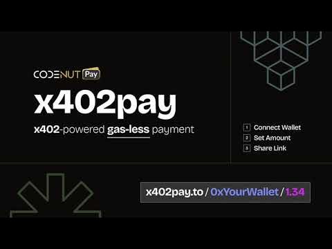 codenut_ai's tweet card. CodeNut Pay's x402 facilitator fully supports Solana