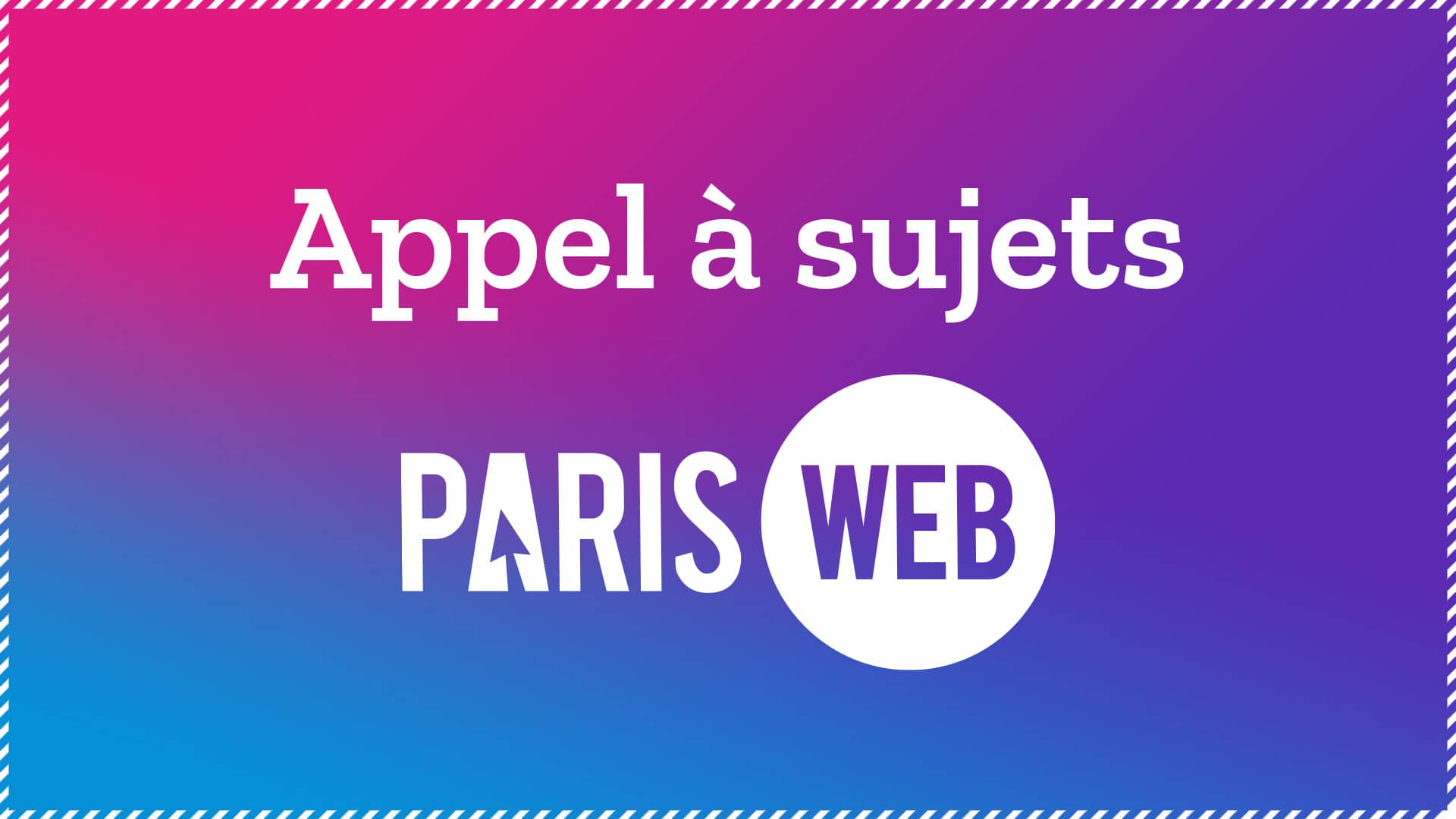 ParisWeb's tweet card. Paris Web, la conférence francophone des gens qui font un web accessible et de qualité. Prochaine édition les 25 et 26 septembre 2025.