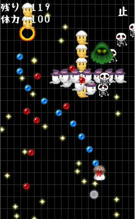 TsugumiOsk's tweet card. スコアアタックのシューティングです「ごちゃしゅー」｜がんがん敵を倒して早回しさせて時間ギリギリでボスっぽいのを倒せば高得点って、やつ