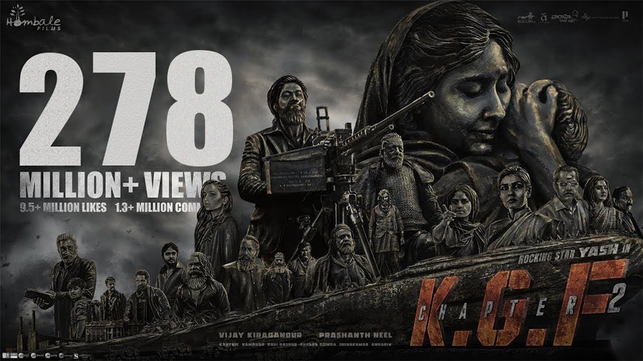 YashTrends's tweet card. KGF Chapter2 TEASER |Yash|Sanjay Dutt|Raveena Tandon|Srinidhi...