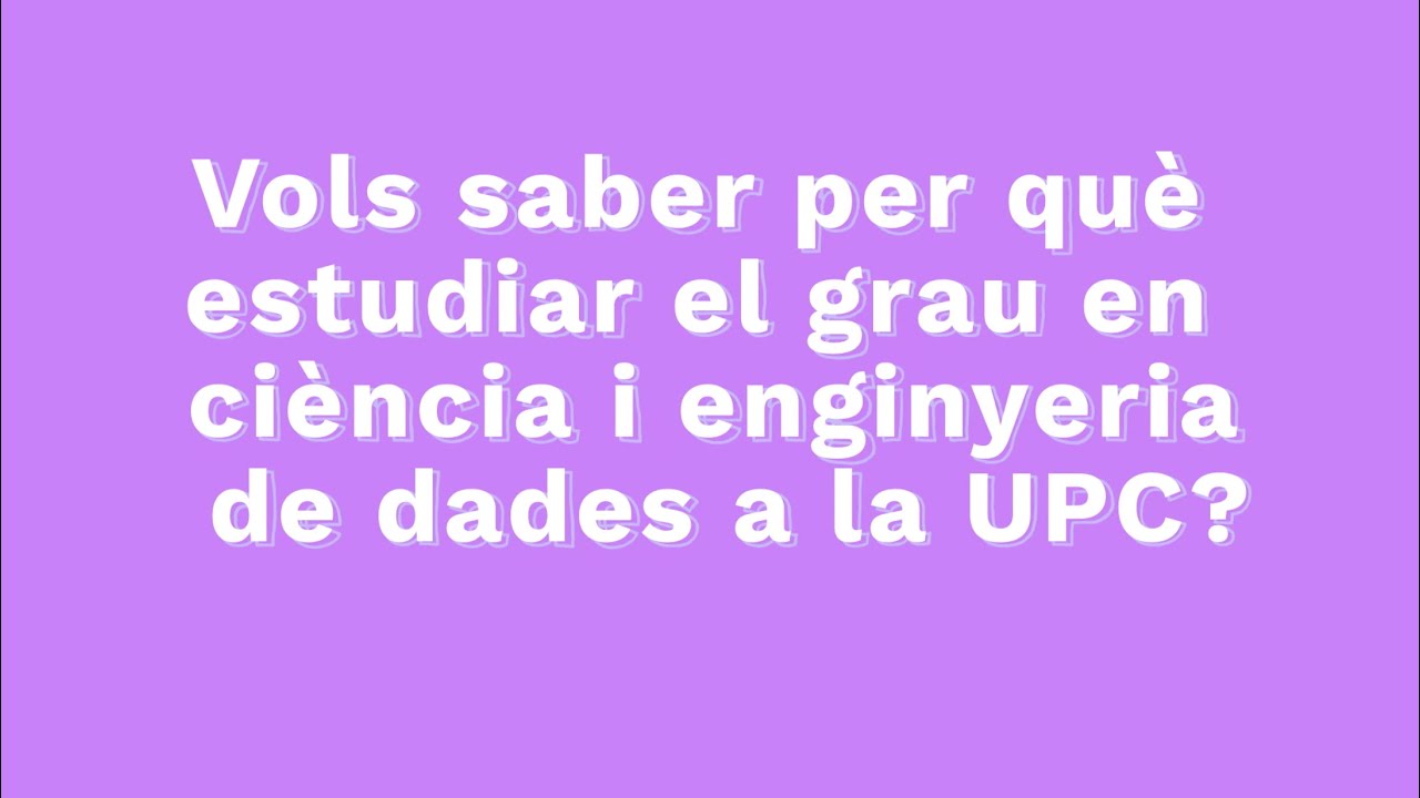 datastudents's tweet card. Perquè el Grau en Ciència i Enginyeria de Dades?