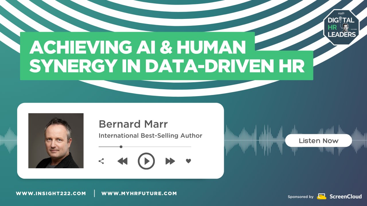 HRCurator's tweet card. Listen to the Digital HR Leaders podcast on Apple Podcasts, Spotify, or wherever you listen to your podcasts. AI is the most powerful technology humans have ever had access to.