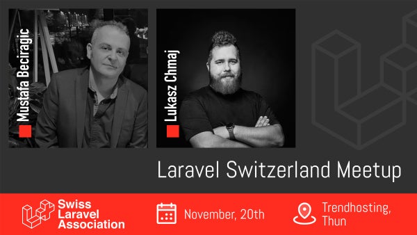 swisslaravel's tweet card. Join us at **Trendhosting** in Thun for our next Laravel Meetup! Enjoy an evening of great talks and good company with fellow Laravel developers. **First talk starts at 1