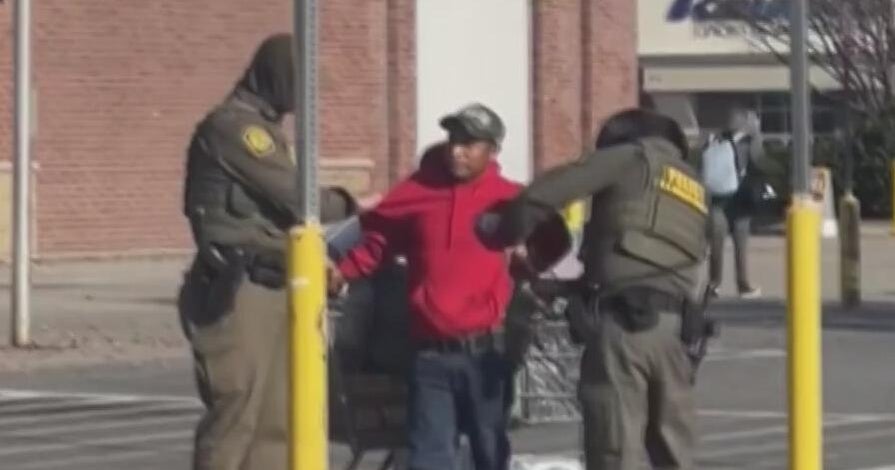 CBSNewsTexas's tweet card. "They're everywhere ... Anywhere where Hispanics are, they're going," said Diana De Leon, a protester in Charlotte.