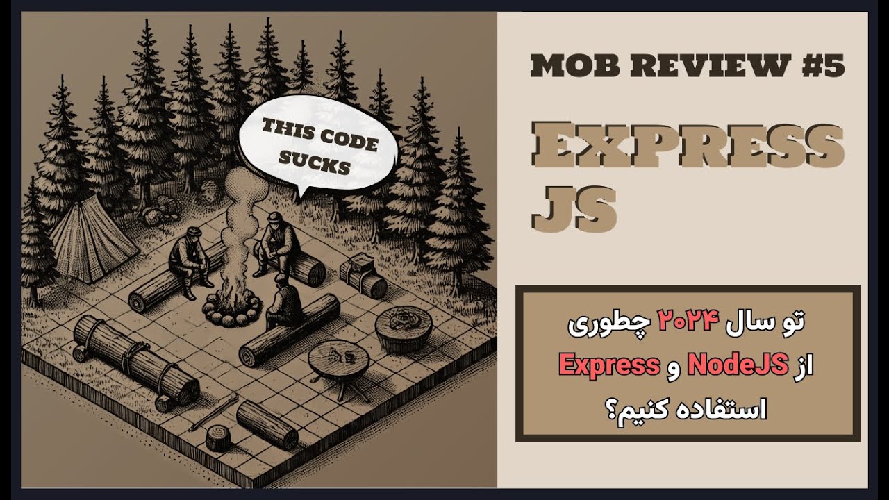 fullstacksjs's tweet card. Mob Review 5: ماب ریویو کد ExpressJS و مهاجرت به Typescript