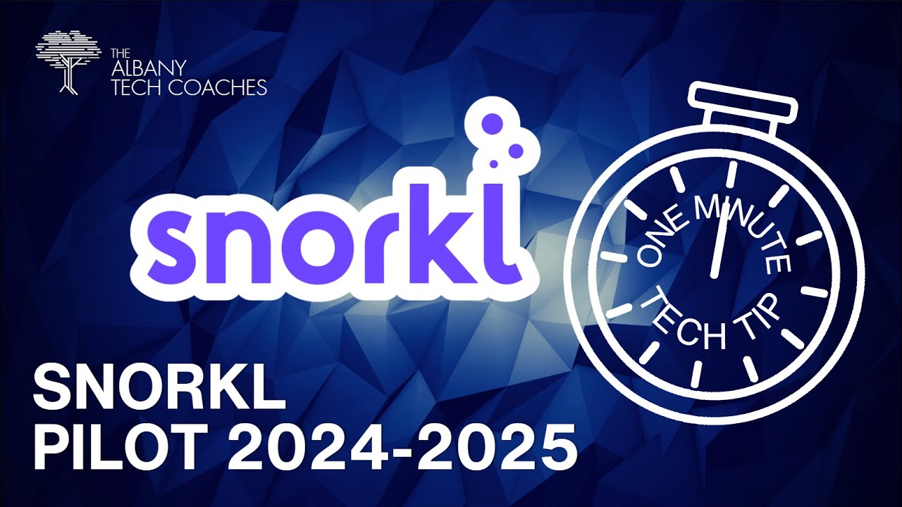 TechNallyCSDA's tweet card. 1 Minute Tech Tip- Snorkl Pilot!