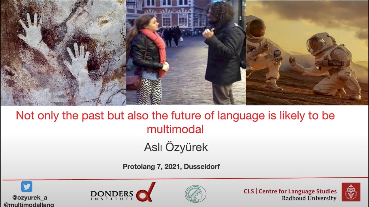 anitaslonimska's tweet card. Aslı Özyürek: Not only the past but also the future of language is...