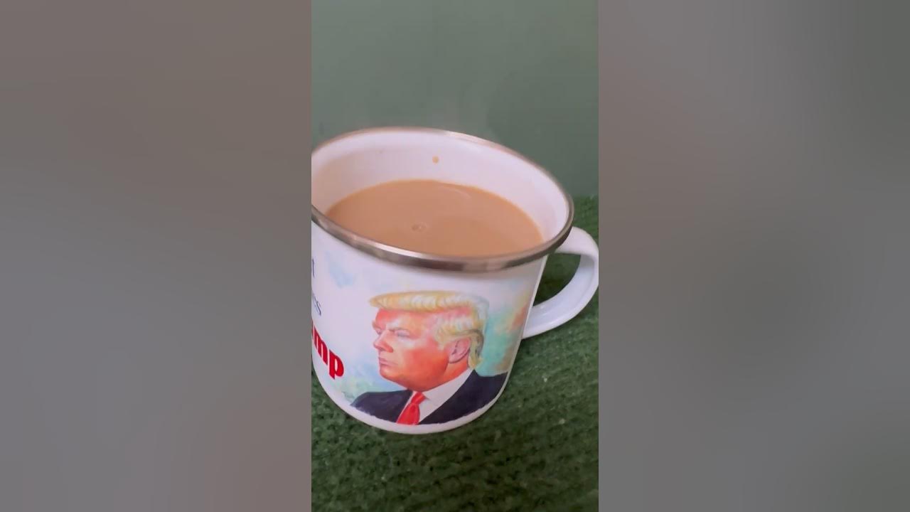 Jaimetosch's tweet card. TRUMP CAMPING METAL CUP-Green. 093 #art #painting #news