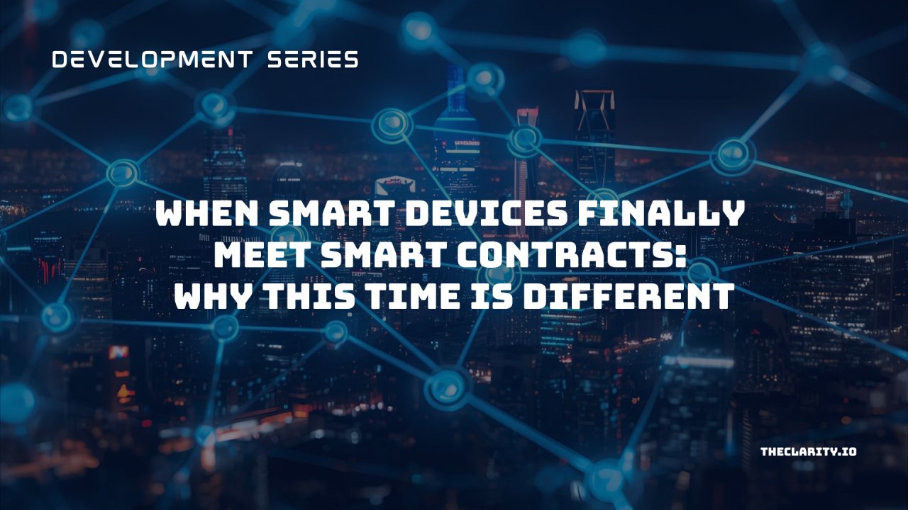 theclarityio's tweet card. We've watched blockchain hype cycles come and go for years. The promises were always grand: revolutionary transparency, frictionless automation, trustless systems.