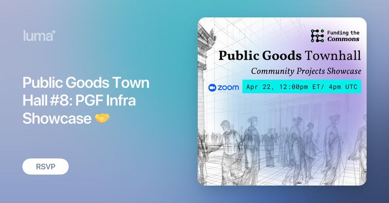 DharmaCodeFilm's tweet card. At Funding the Commons, we are dedicated to fostering a vibrant and collaborative ecosystem for public goods and the infrastructure that funds them. Our Public…