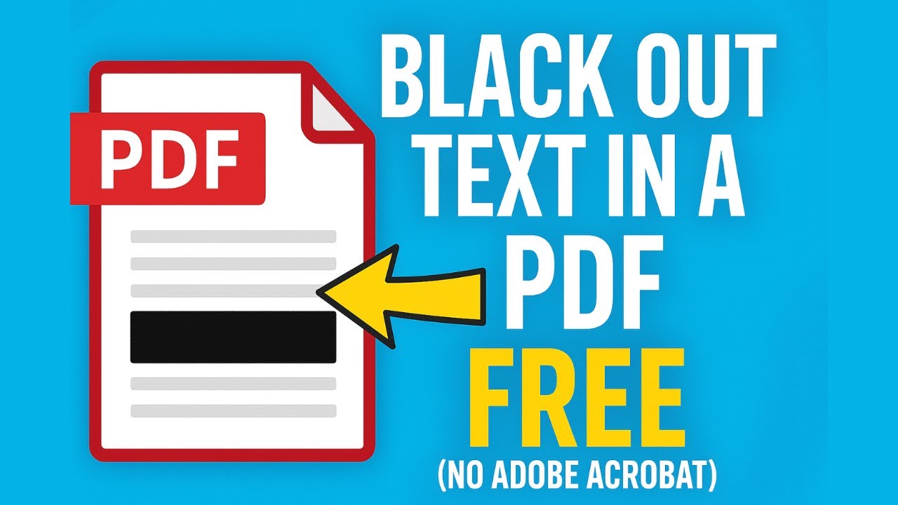 David___Mbugua's tweet card. How to Black Out or Redact Sensitive Information from a PDF for FREE...