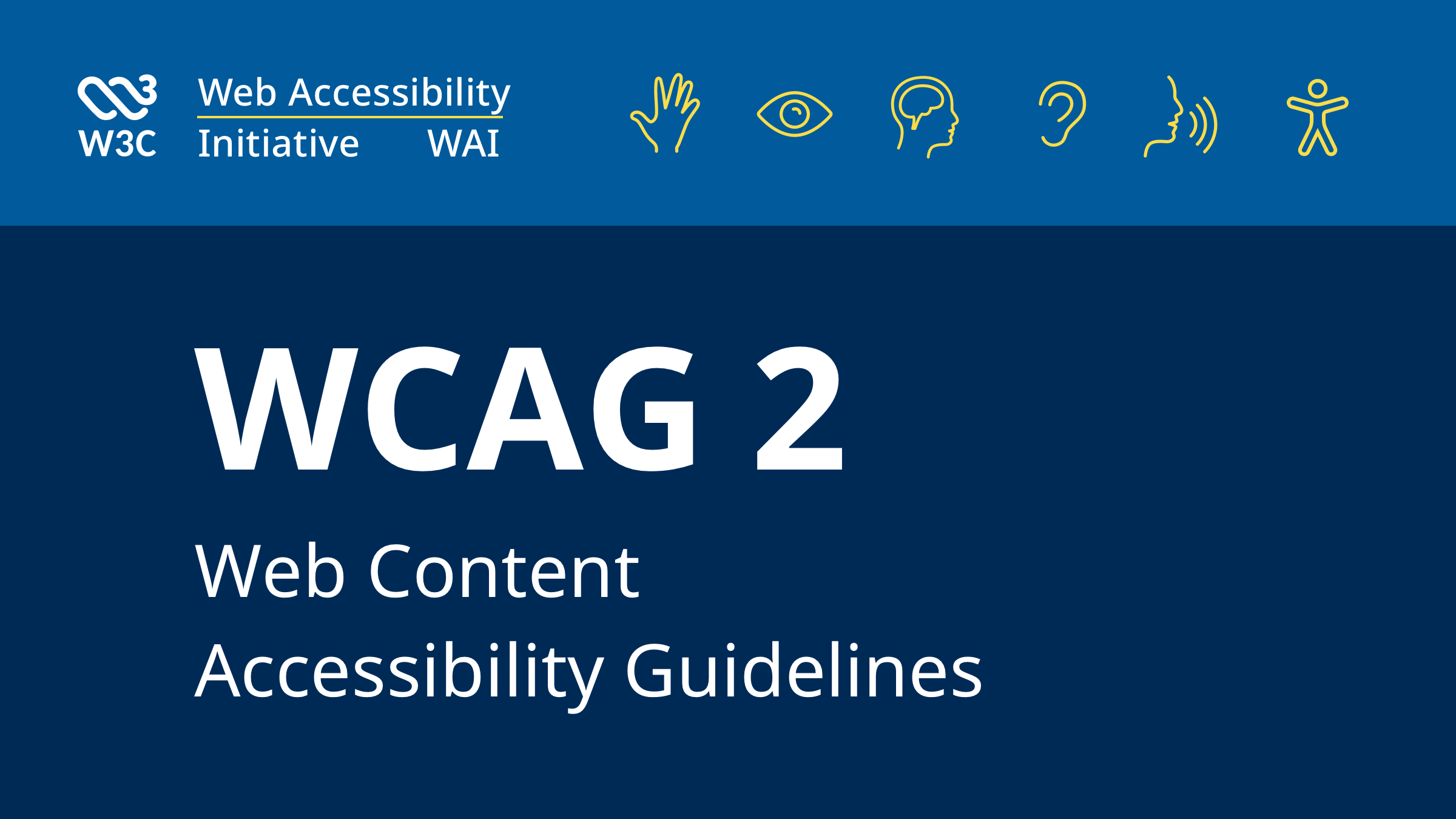 w3c_wai's tweet card. This page lists the new success criteria in Web Content Accessibility Guidelines (WCAG) 2.2. It includes quotes from personas to help you understand some aspects of the success criteria.