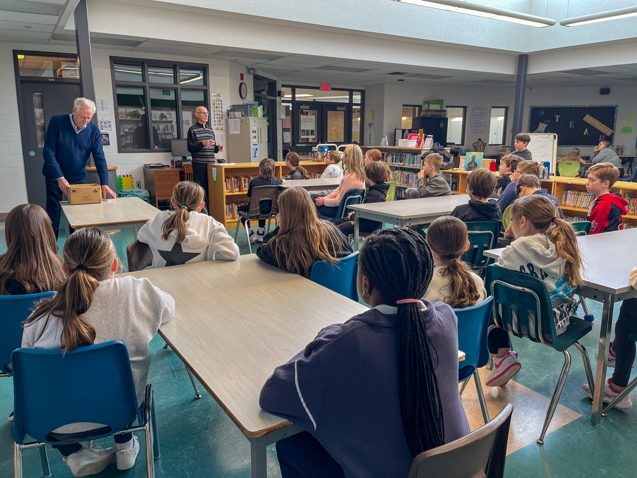 leadlearner21c's tweet card. Grade 5 students across St. Clair Catholic schools in Sarnia-Lambton received a meaningful gift this week, thanks to ShareWord Global. Volunteers Roger and Dan visited St. Anne Catholic School in...