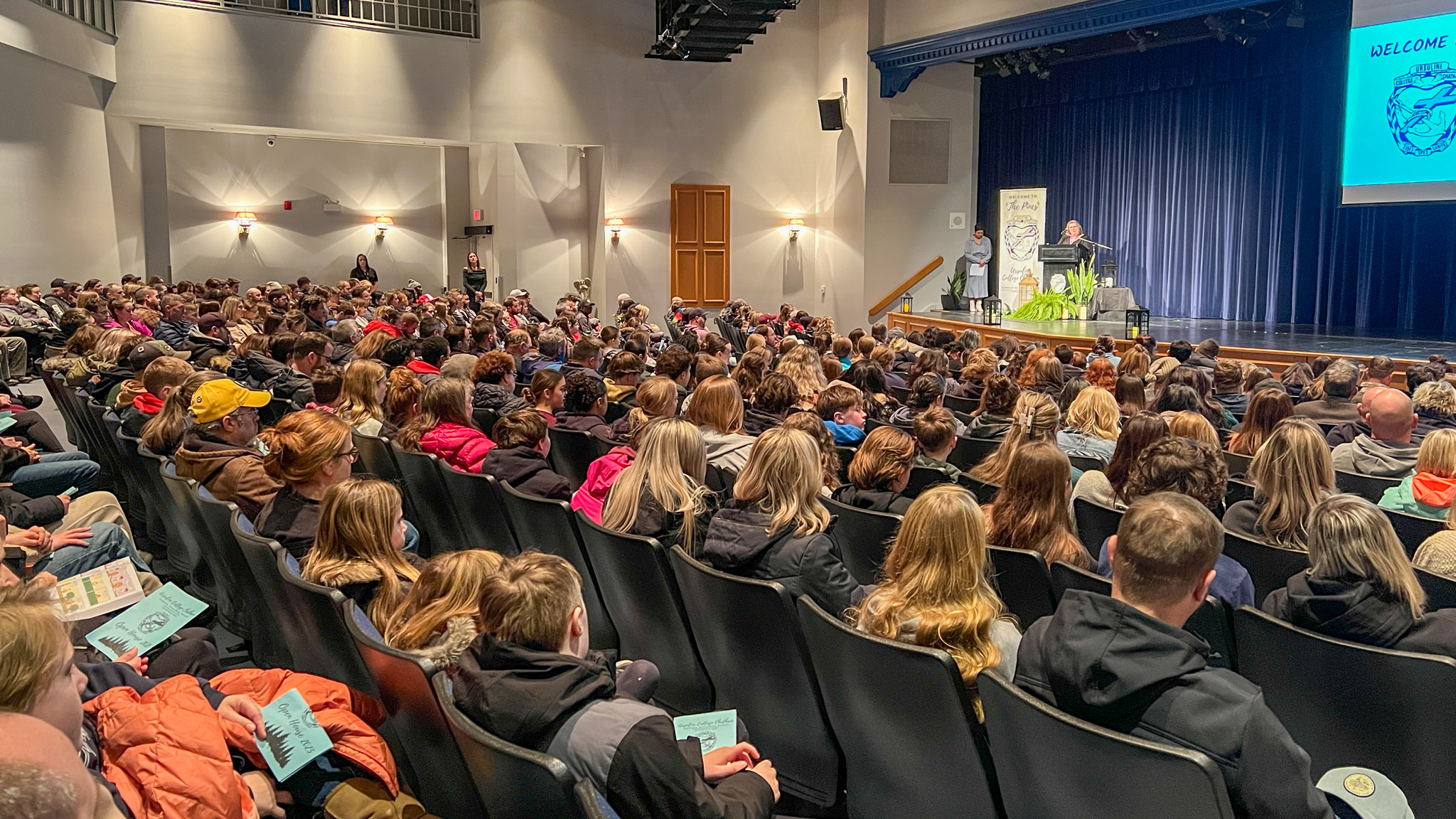leadlearner21c's tweet card. Ursuline College Chatham (UCC) was alive with energy on the evening of January 30th as approximately 500 families—approximately 900 people in total—packed the theatre and gymnasium for the Grade 8...