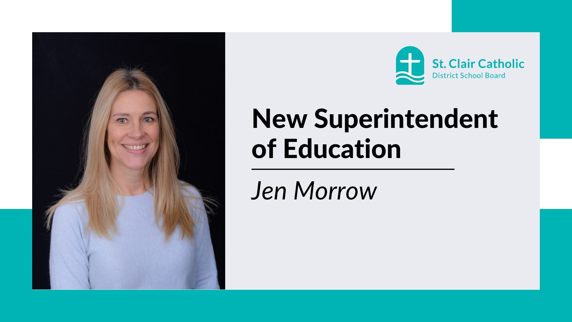leadlearner21c's tweet card. Incoming Director of Education, Lisa Demers, has announced the appointment of Jen Morrow to the position of Superintendent of Education. Ms. Morrow has more than 20 years of experience in Catholic...