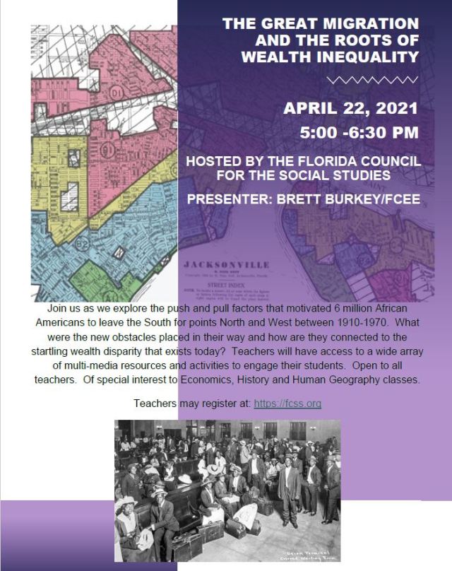 FLCSSNetwork's tweet card. Good afternoon, friends in Civics and Social Studies! I just wanted to share with you a really interesting upcoming webinar for members of the Florida Council for the Social Studies. Our friends at…