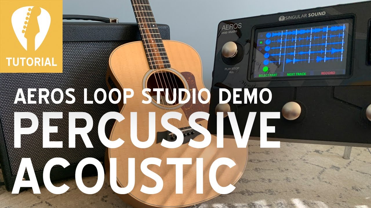 007SQL's tweet card. Percussive Acoustic Guitar - LIVE LOOPING with Aeros Loop Studio -...