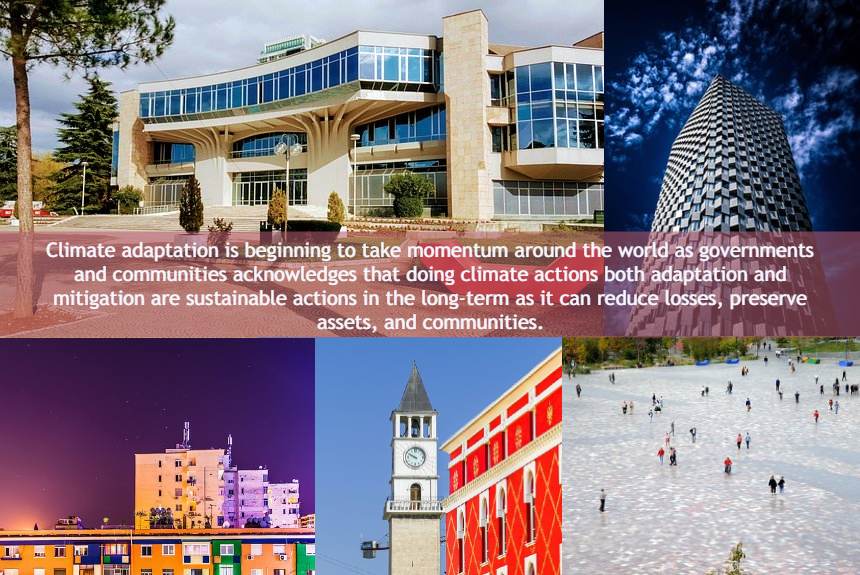 climateadapt19's tweet card. The report "Climate Change Adaptation Actions in Tirana" explores the city's changing weather patterns, their impacts, and city's responses.