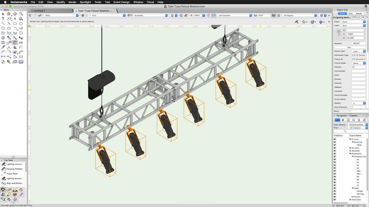 VectorworksHelp's tweet card. 3D Modeling Improvements for Spotlight Objects