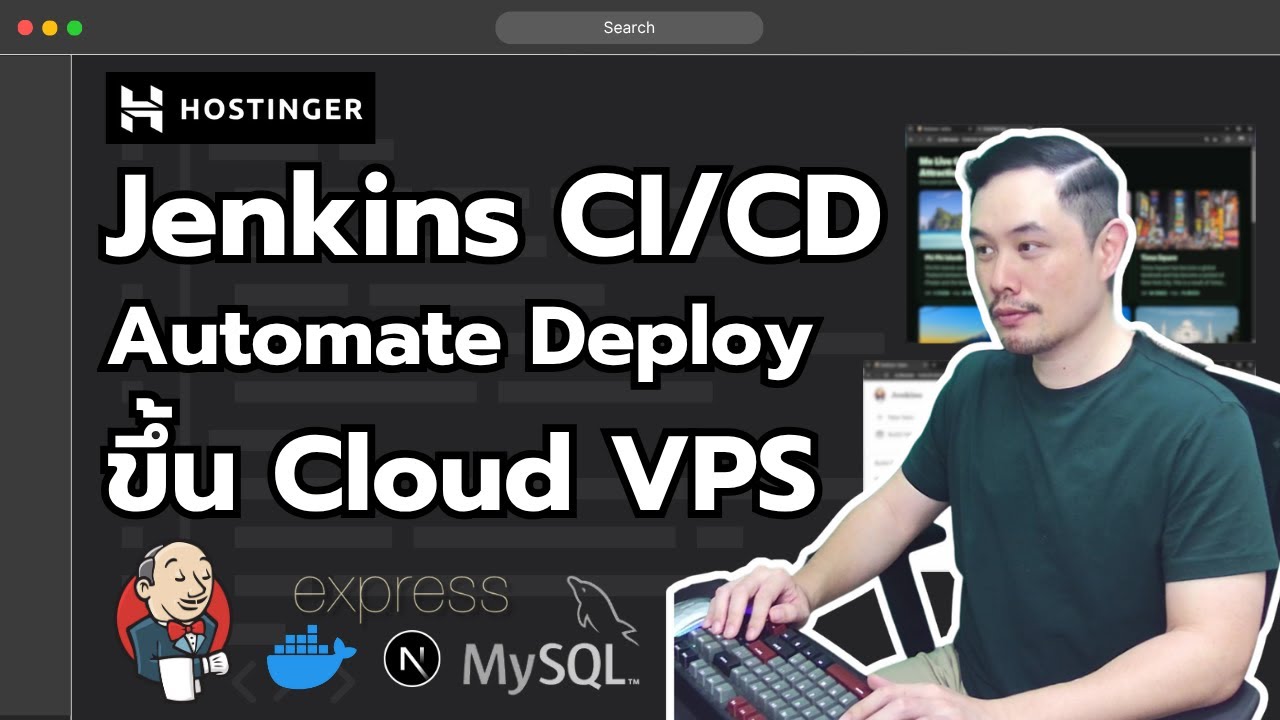 ISMTechnology's tweet card. Jenkins CI/CD ทำ Automate Full-Stack Deploy ขึ้น Cloud VPS | หมีไลฟ...