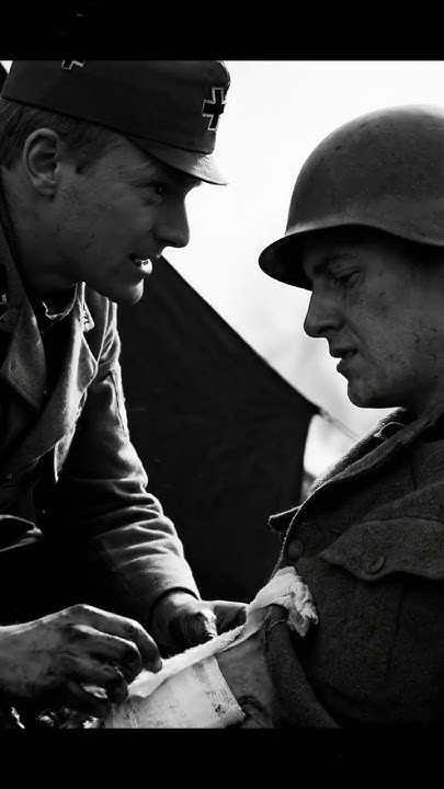 ReintM71194's tweet card. German POWs Medic Helping Soldier 😱 #ww2rebuilder #history #german...
