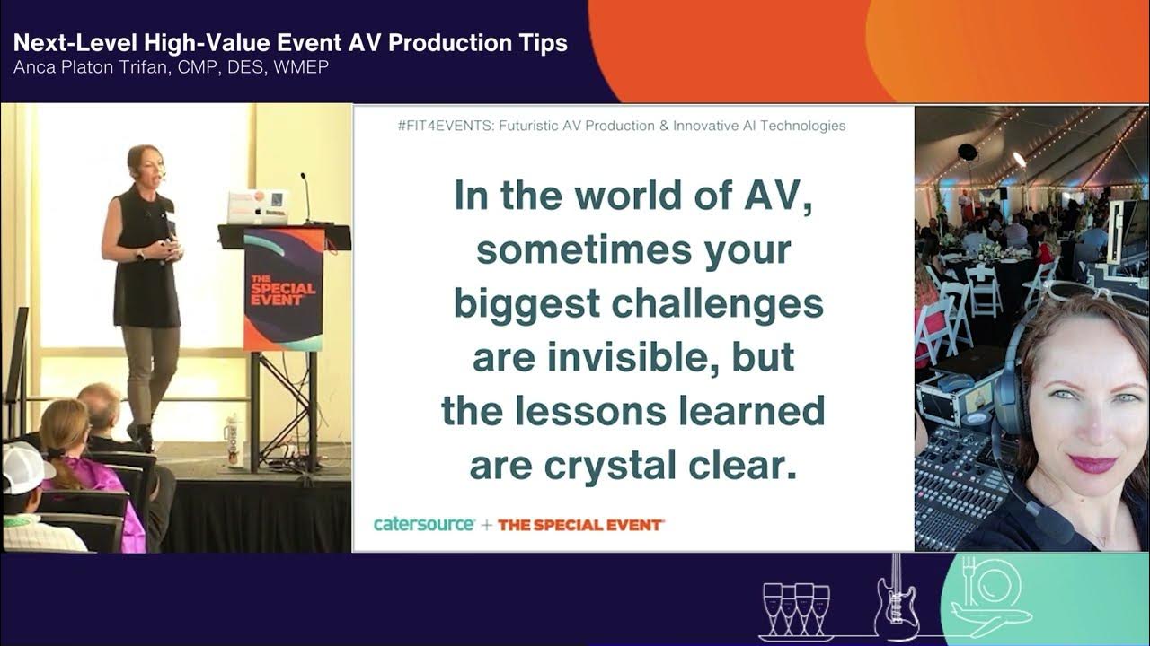 TreeFan_Events's tweet card. Catersource 2024: Next-level high value event AV production tips...