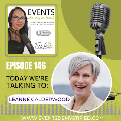 TreeFan_Events's tweet card. In this episode of the Events Demystified podcast, host Anca Platon Trifan discusses the significance of personal branding in the event planning and production industry with featured guest Leanne...