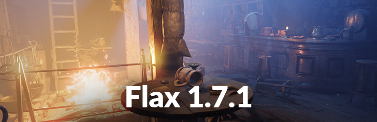 FlaxEngine's tweet card. Flax Engine - A true game changer