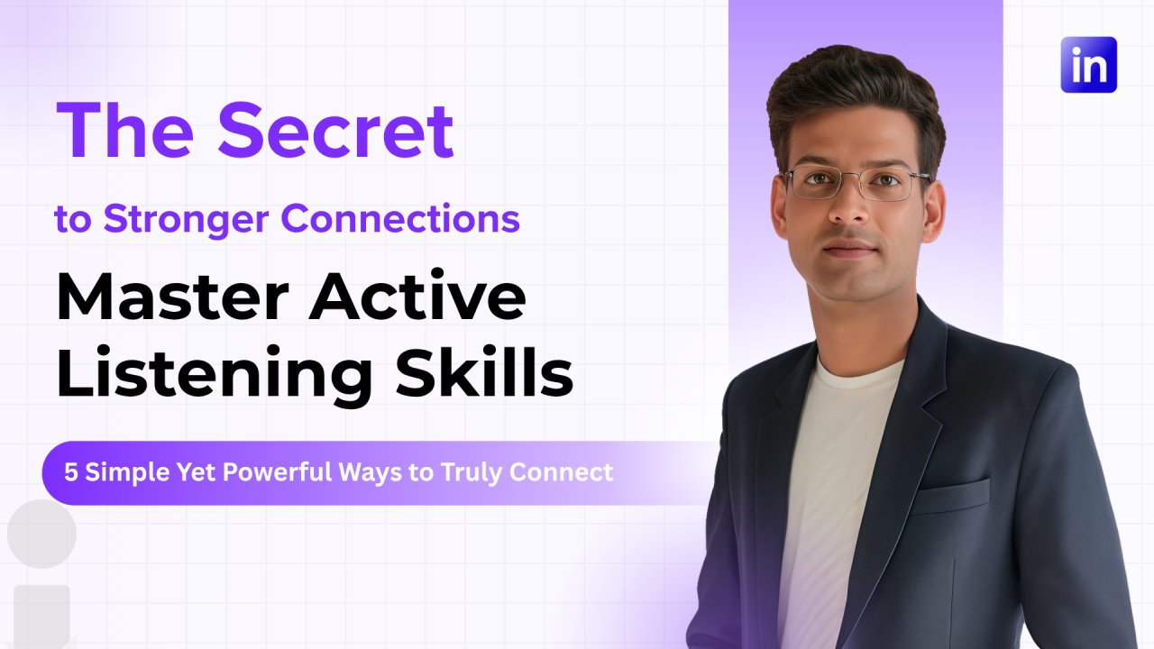 sureshkumar_cse's tweet card. Master Active Listening: 5 Simple Yet Powerful Ways to Truly Connect We all know the importance of communication. But here’s a secret: it’s not just about how well you speak — it’s about how well you...