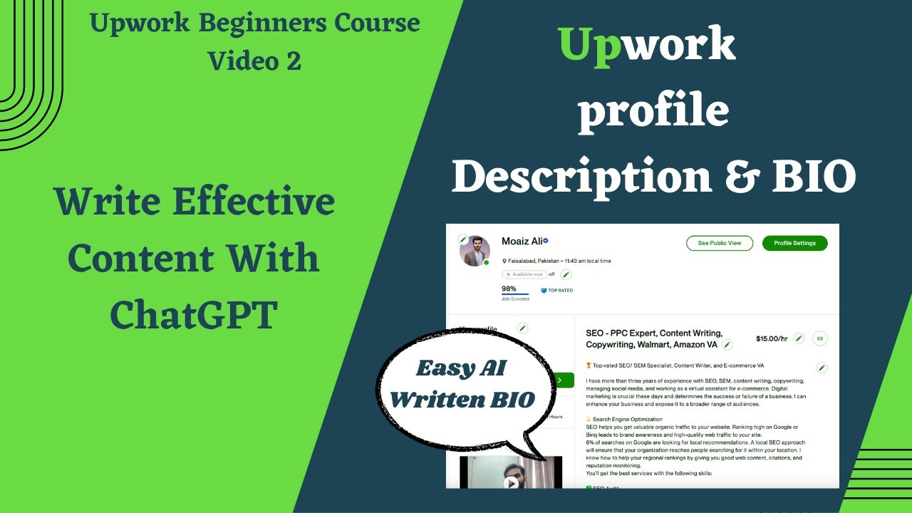 muij_'s tweet card. How to Write Upwork Profile Description with ChatGPT AI Assistance!