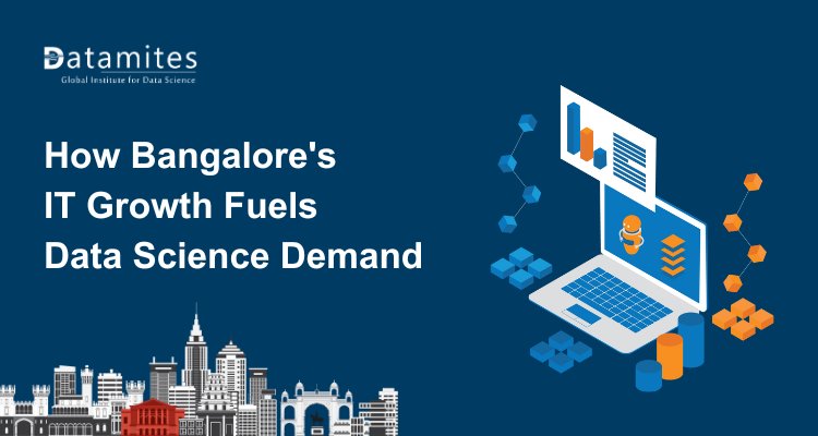 DataMites's tweet card. Bangalore's booming IT sector drives high demand for data science, as companies seek insights from massive data, fueling careers in analytics, AI, and machine learning across tech, finance, and...