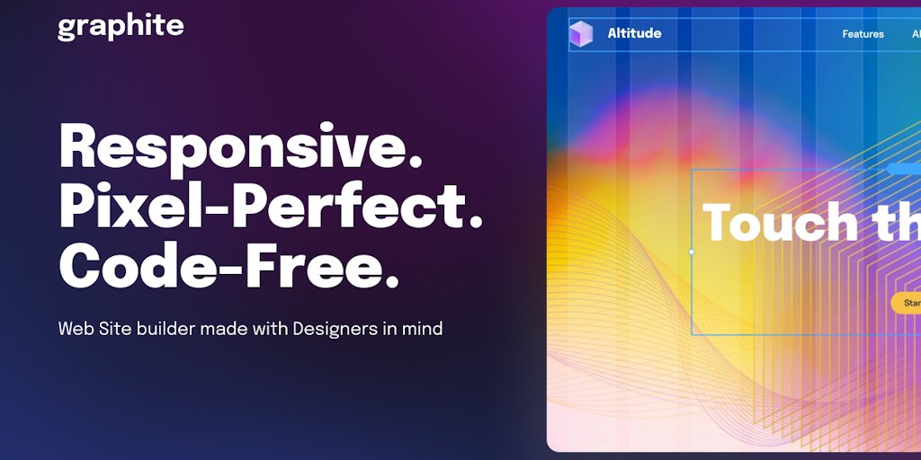 graphite_space's tweet card. Graphite Space is a free online website builder carefully crafted with web designers’ best interests in mind. Use familiar graphic editor tools to create professional grade web pages and publish them...