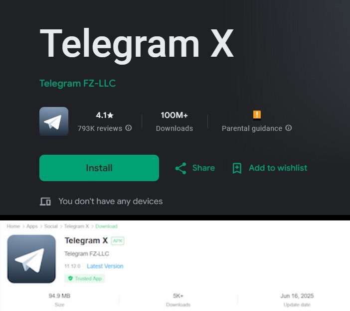 TweetThreatNews's tweet card. A new Android backdoor named Android.Backdoor.Baohuo.1.origin is rapidly infecting devices through fake versions of Telegram X, allowing attackers full control over user accounts. The malware, using...