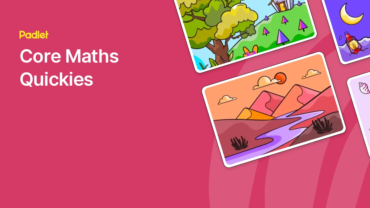 mdawesmdawes's tweet card. Very quick starter activities for Core Maths lessons